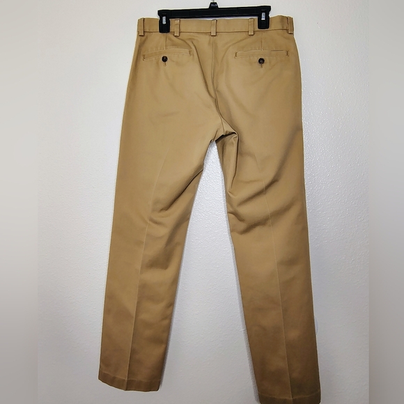Brooks Brothers Men's Advantage Chino Milano Classic Tan Sz W33/L32 Cotton - Picture 12 of 15